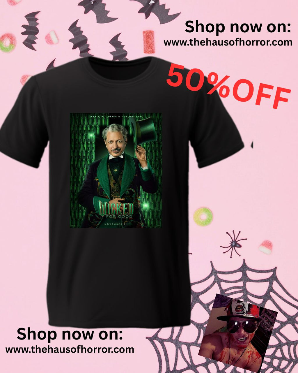 Wicked: For Good (2025) Movie T Shirt - unisex black tee