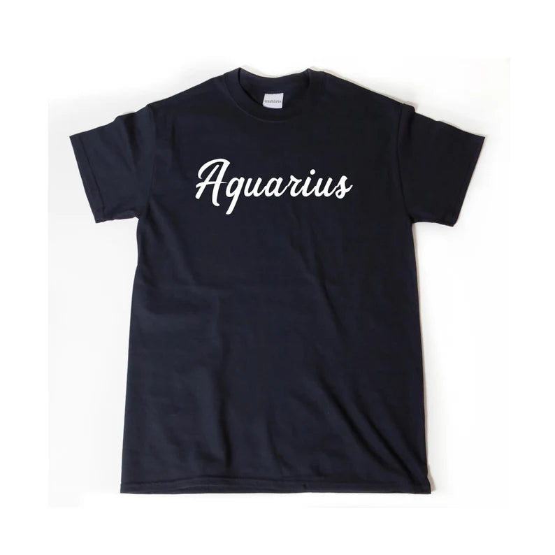 Aquarius Shirt, T-shirt, Astrology Gift, Zodiac Tee Shirt, Funny Birthday Gift for Him, Her, or Unisex Adult | T-Shirt