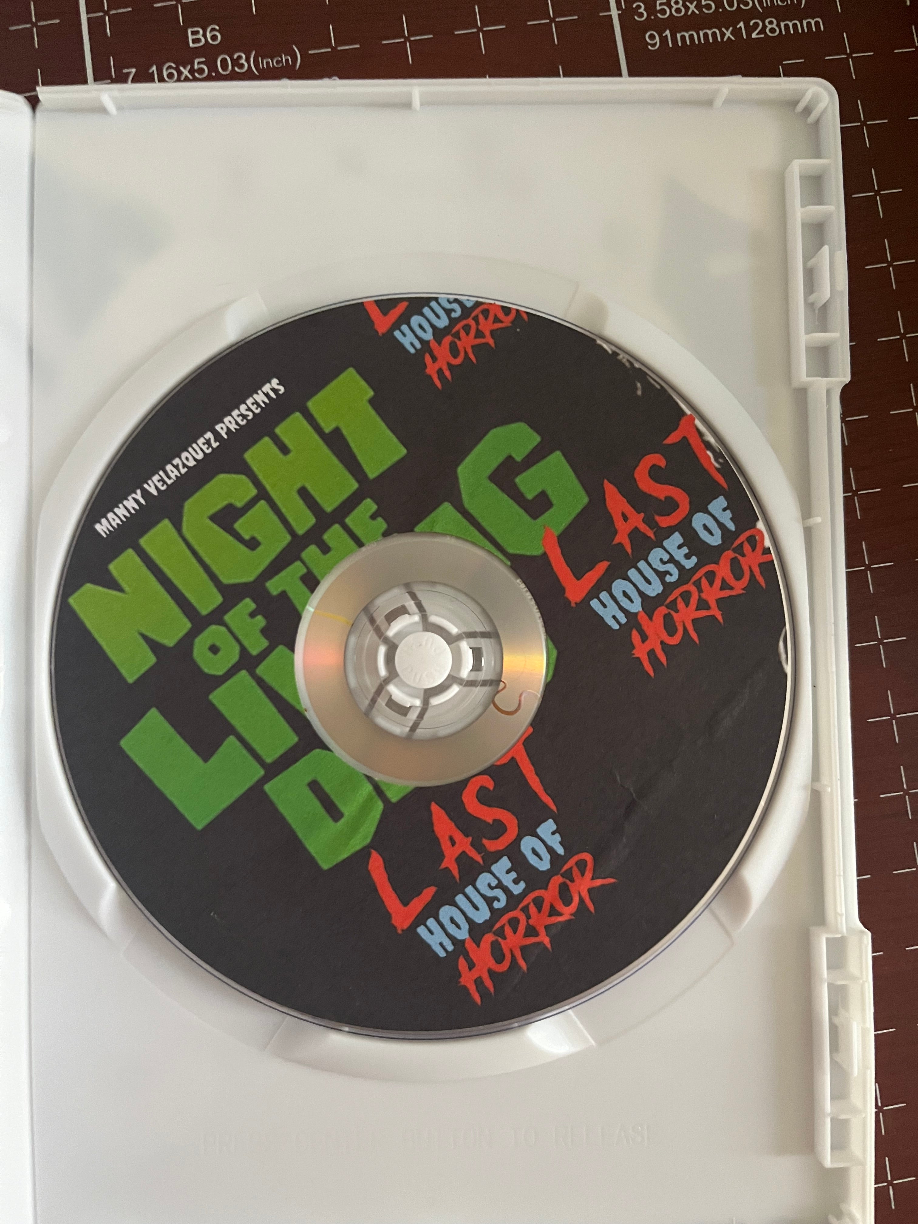 Night of the Living Dead / Last House of Horror (double feature) DVD| Zombie Slasher Films