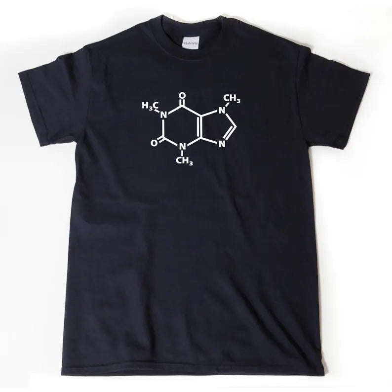 Caffeine Molecule Shirt, Caffeine T-Shirt, Funny Coffee Shirt, Coffee Addict Shirt, Chemistry Shirt, Science Gift
 | T-Shirt