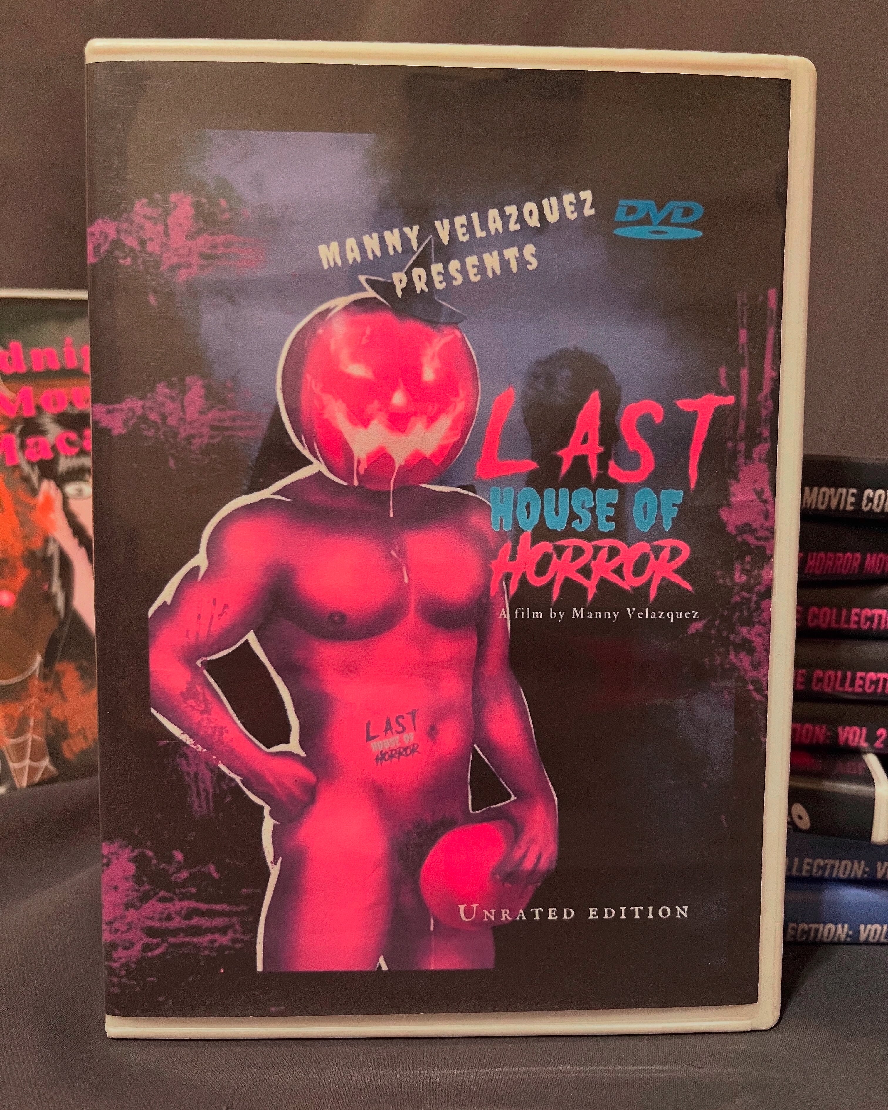 Last House of Horror - in 3D (2023) naked male pumpkin head DVD | Manny Velazquez Slasher LGBTQ (Copy)