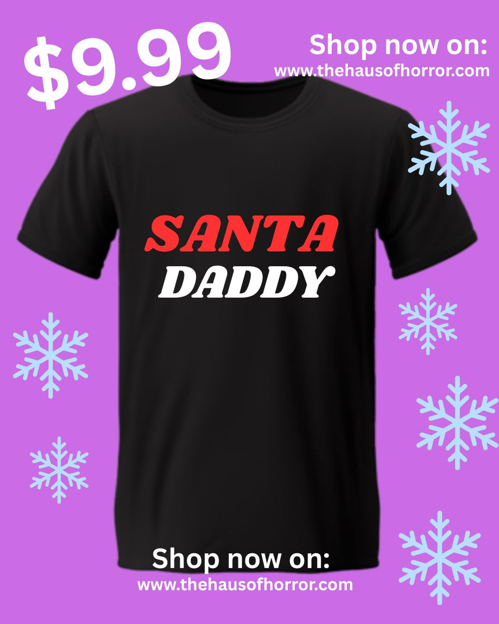 SANTA DADDY - T Shirt unisex black tee