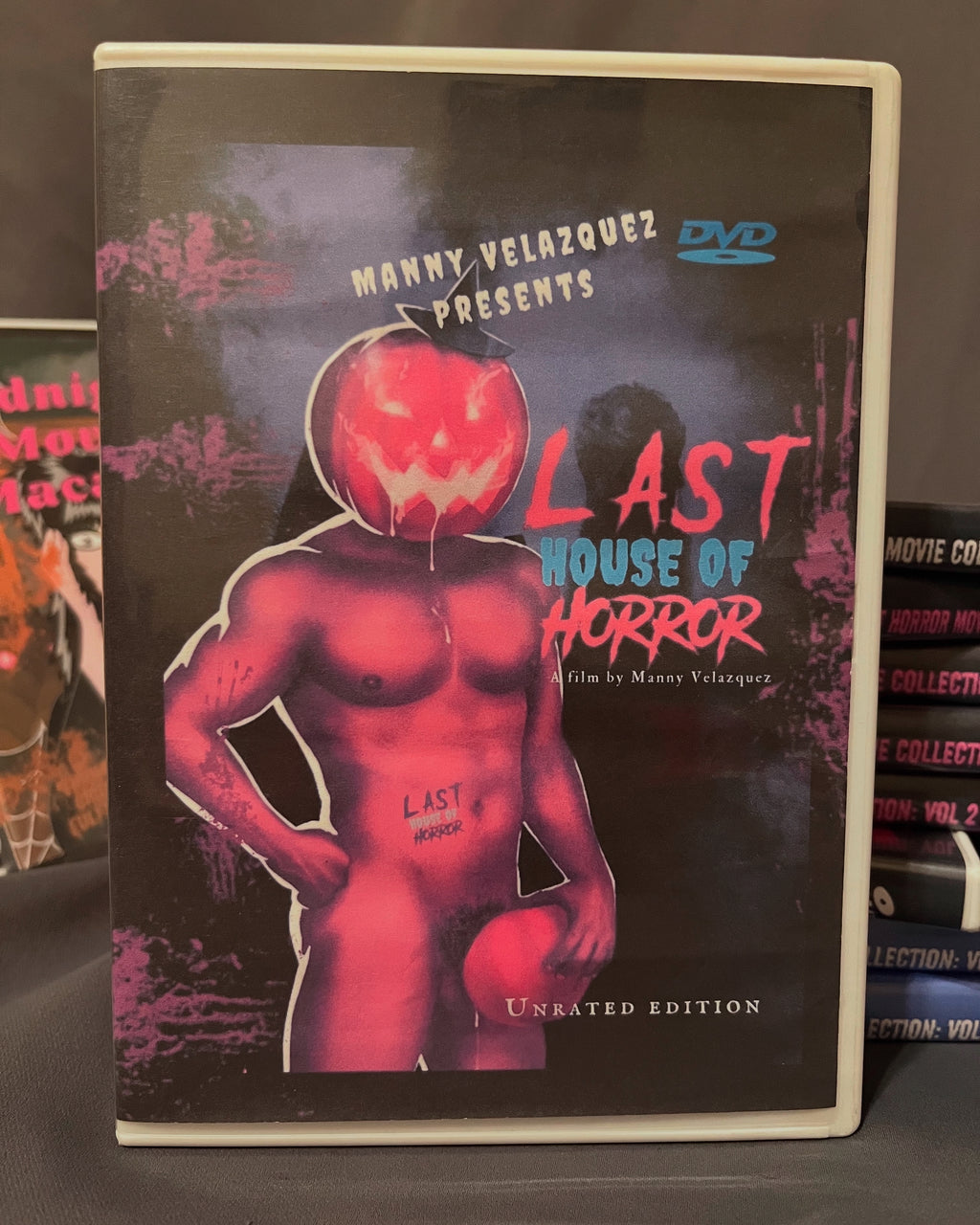 Last House of Horror - in 3D (2023) naked male pumpkin head DVD | Manny Velazquez Slasher LGBTQ (Copy)