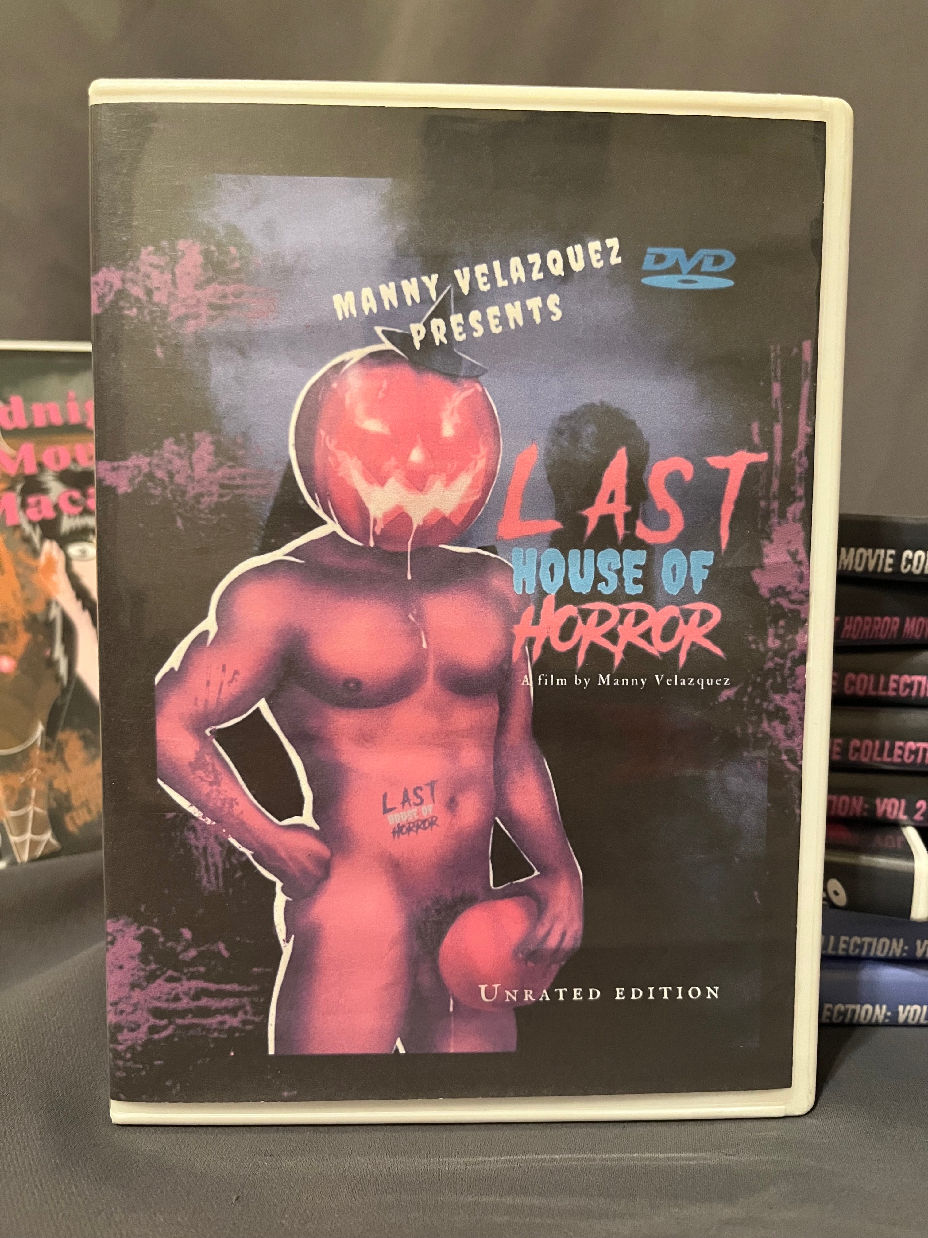 Last House of Horror - in 3D (2023) naked male pumpkin head DVD | Manny Velazquez Slasher LGBTQ (Copy)