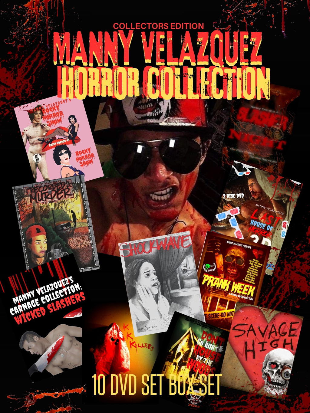 Manny Velazquez Films (10 Movie Box Set) DVD Horror set