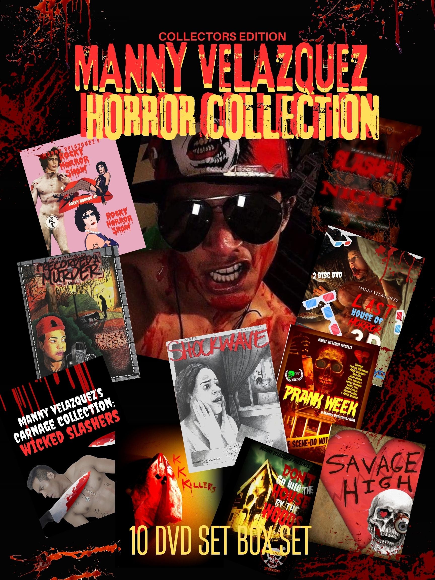 Manny Velazquez Films (10 Movie Box Set) DVD Horror set